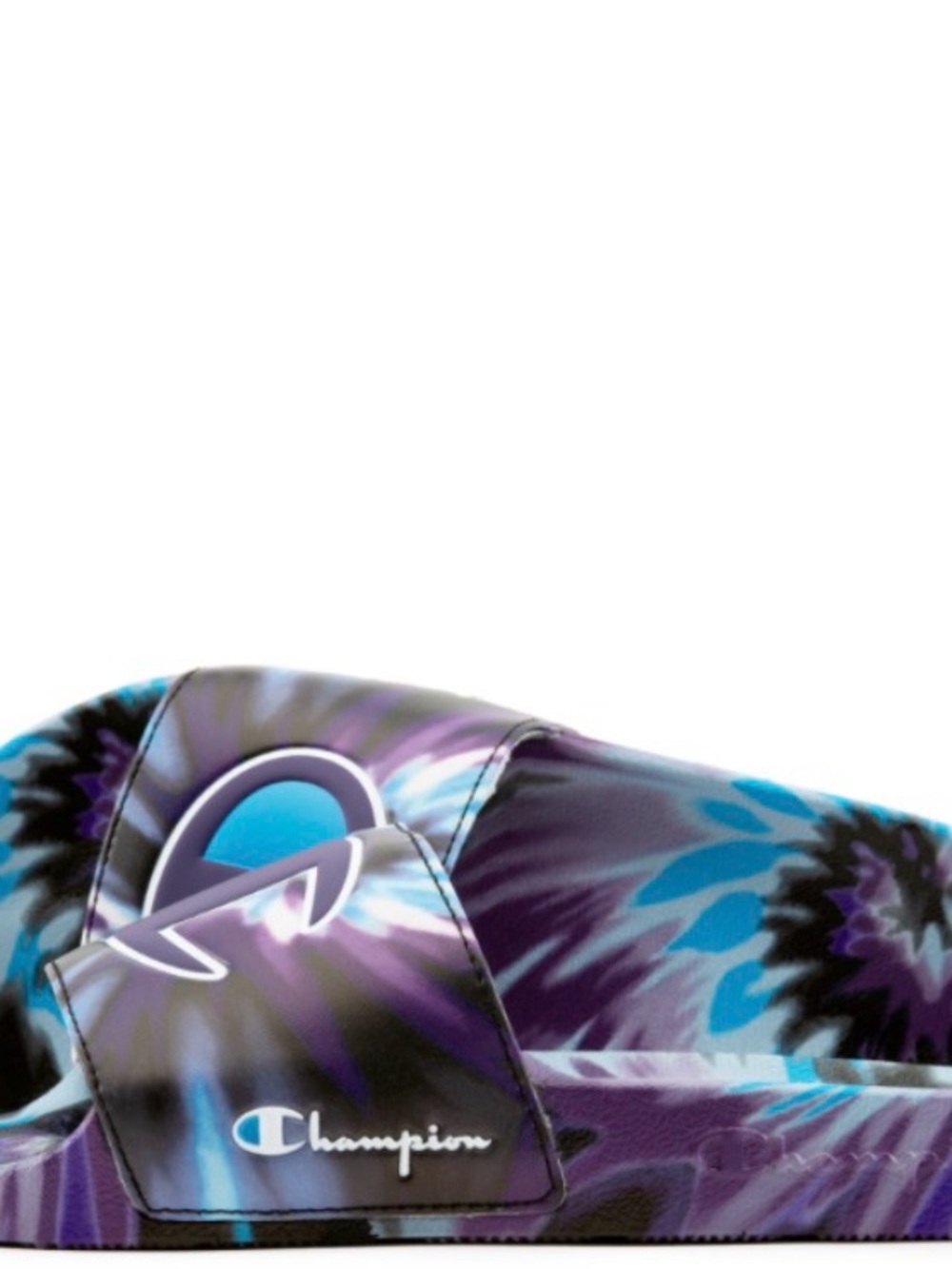 Champion Purple & Blue Tie-Dye Slide Sandals